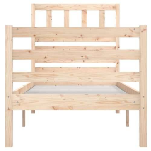 Okvir za krevet od masivnog drva 90 x 200 cm - Prirodna 90 x 200 cm Cijena