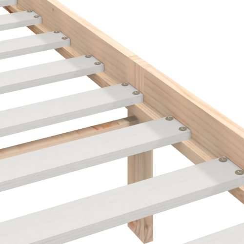Okvir za krevet od masivnog drva 90 x 200 cm - Prirodna 90 x 200 cm Cijena