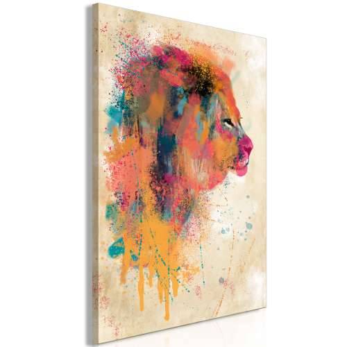 Slika - Watercolor Lion (1 Part) Vertical 60x90 Cijena