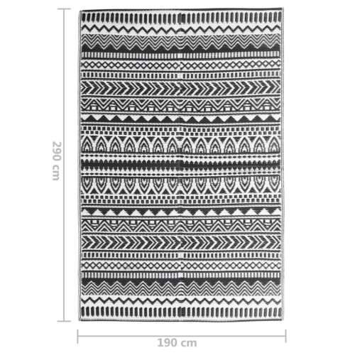 Vanjski tepih crni 190 x 290 cm PP Cijena
