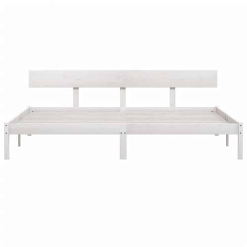 Okvir za krevet od borovine bijeli 180 x 200 cm Super King - Bijela 180 x 200 cm Cijena