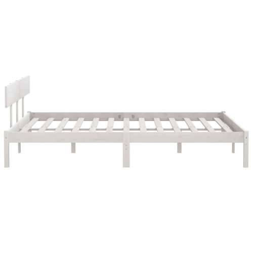 Okvir za krevet od borovine bijeli 180 x 200 cm Super King - Bijela 180 x 200 cm Cijena