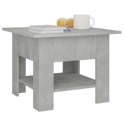 Stolić za kavu siva boja betona 55 x 55 x 42 cm od iverice Cijena