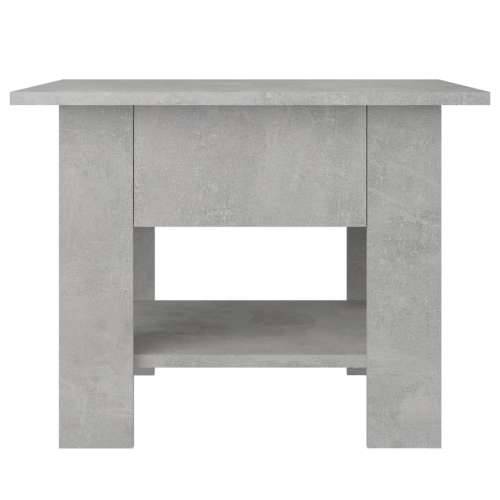 Stolić za kavu siva boja betona 55 x 55 x 42 cm od iverice Cijena