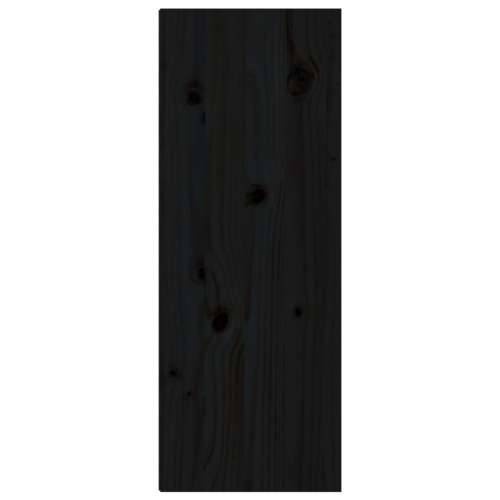 Zidni ormarić crni 30 x 30 x 80 cm od masivne borovine Cijena