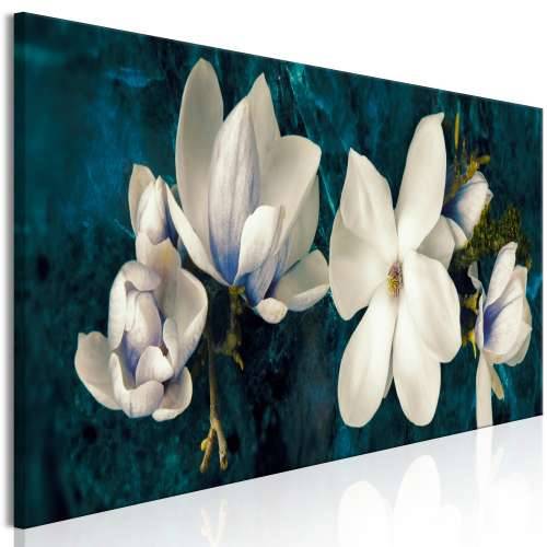 Slika - Avant-Garde Magnolia (1 Part) Narrow Turquoise 90x30