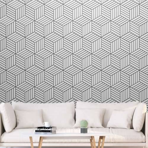 Samoljepljiva foto tapeta - Hexagons in Detail 294x210 Cijena