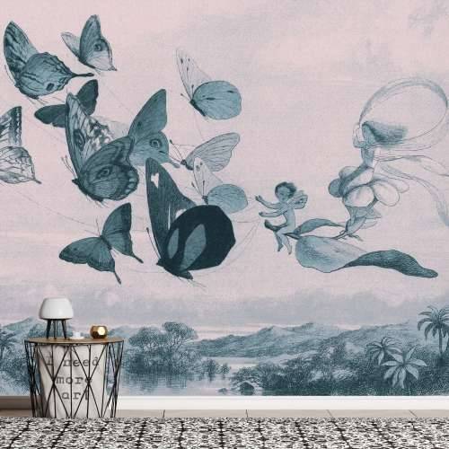 Samoljepljiva foto tapeta - Butterflies and Fairy 196x140 Cijena