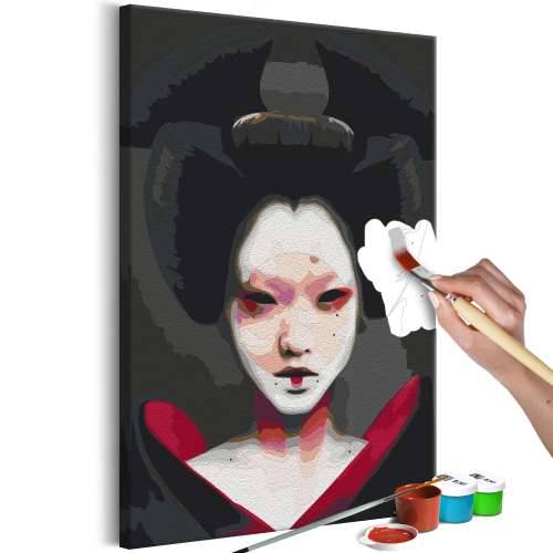 Slika za samostalno slikanje - Black Geisha  40x60