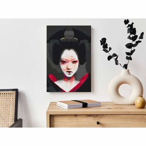 Slika za samostalno slikanje - Black Geisha  40x60 Cijena