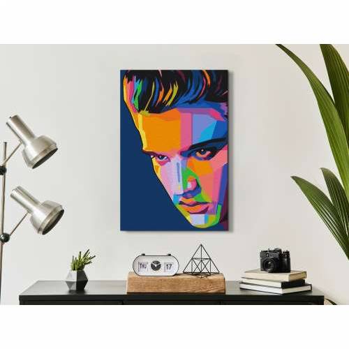 Slika za samostalno slikanje - Colourful Elvis 40x60 Cijena
