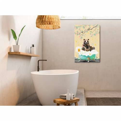 Slika za samostalno slikanje - Bathing Bear 40x60 Cijena