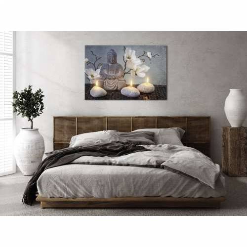 Slika - Buddha and Stones (1 Part) Wide 90x60 Cijena