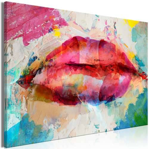 Slika - Artistic Lips (1 Part) Wide 120x80 Cijena