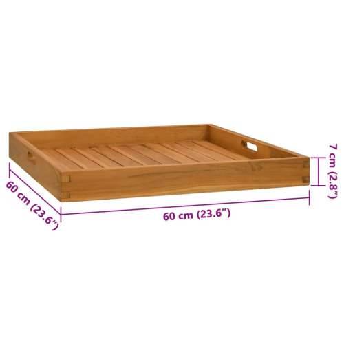 Pladanj za posluživanje 60 x 60 cm od masivne tikovine - 60 x 60 cm Cijena