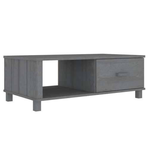 Stolić za kavu HAMAR tamnosivi 100x55x35 cm od masivne borovine - Tamno siva 1 Cijena