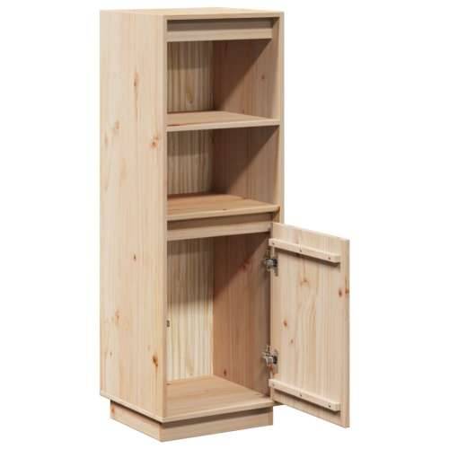 Visoka komoda 37 x 34 x 110 cm od masivne borovine Prirodna 1 Cijena
