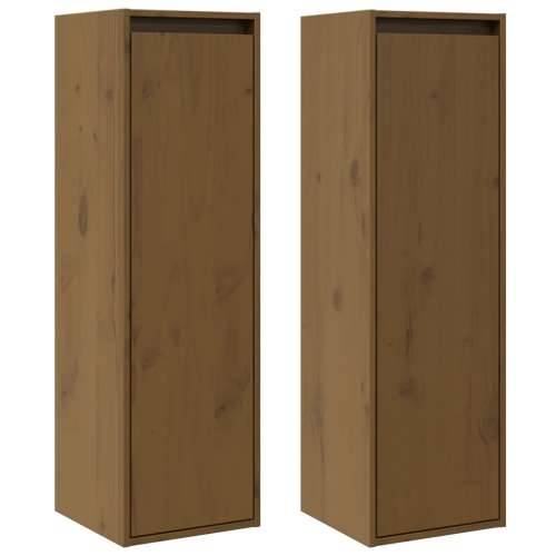 Zidni ormarići 2 kom boja meda 30x30x100 cm od masivne borovine - boja meda 2 1 Cijena