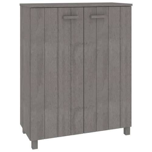 Ormarić za cipele HAMAR svjetlosivi 85x40x108 cm od borovine - Svjetlosiva 1 Cijena