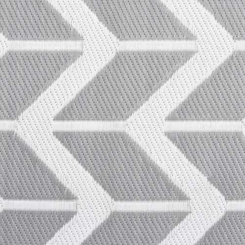 Vanjski tepih ARAKIL sivi 120x180 cm PP - Bijela i siva 120 x 180 cm 1 Cijena