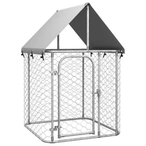 Vanjski kavez za pse s krovom 100 x 100 x 150 cm