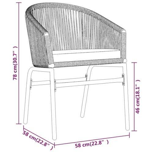 Vrtna garnitura - 3-dijelni vrtni blagovaonski set crni - Crna Dužina stola 80 cm 2 Cijena