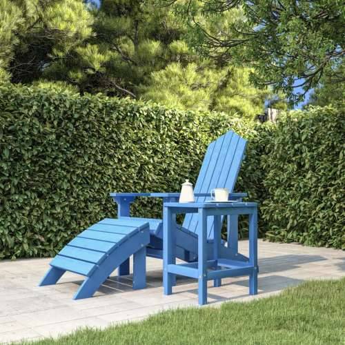 Vrtni stol Adirondack plava boja vode 38 x 38 x 46 cm HDPE - Aqua plava 1 Cijena