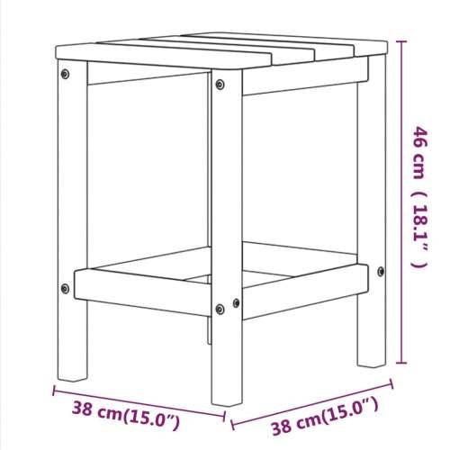 Vrtni stol Adirondack plava boja vode 38 x 38 x 46 cm HDPE - Aqua plava 1 Cijena