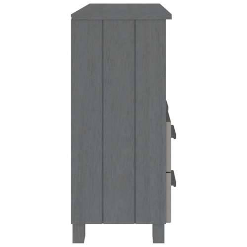 Komoda HAMAR tamnosiva 85 x 35 x 80 cm od masivne borovine - Tamno siva 1 Cijena