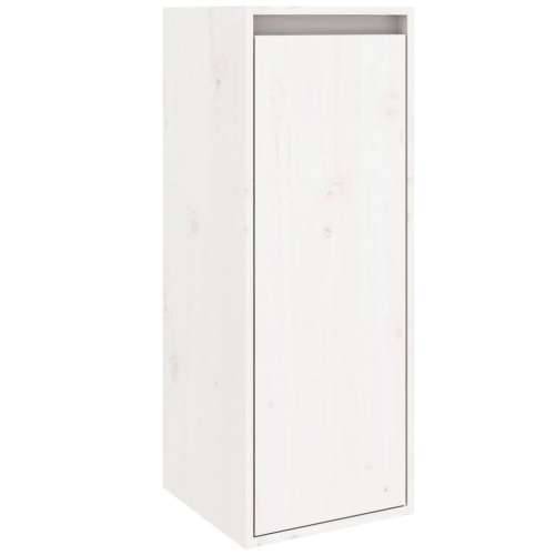Zidni ormarić bijeli 30 x 30 x 80 cm od masivne borovine - Bijela 1 Cijena
