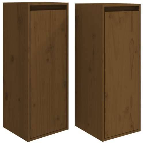 Zidni ormarići 2 kom boja meda 30x30x80 cm od masivne borovine - boja meda 2 1 Cijena
