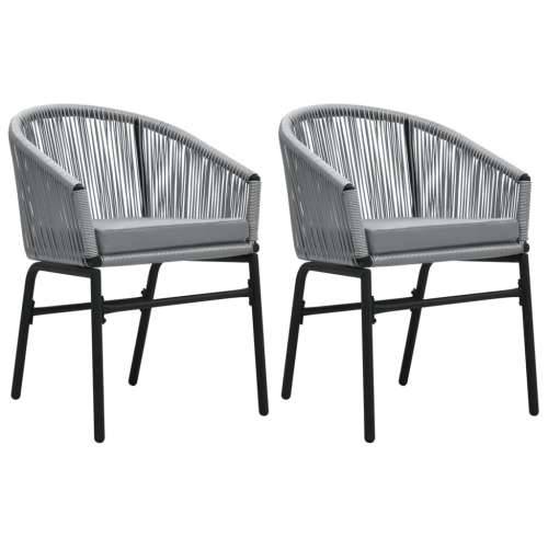Vrtna garnitura - 3-dijelni vrtni blagovaonski set sivi - Siva Dužina stola 80 cm 2 Cijena