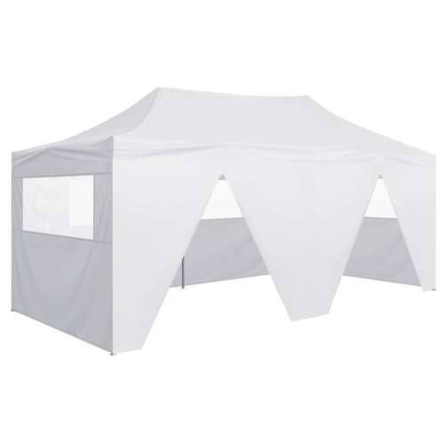 Profesionalni sklopivi šator za zabave 3 x 6 m čelični bijeli Cijena