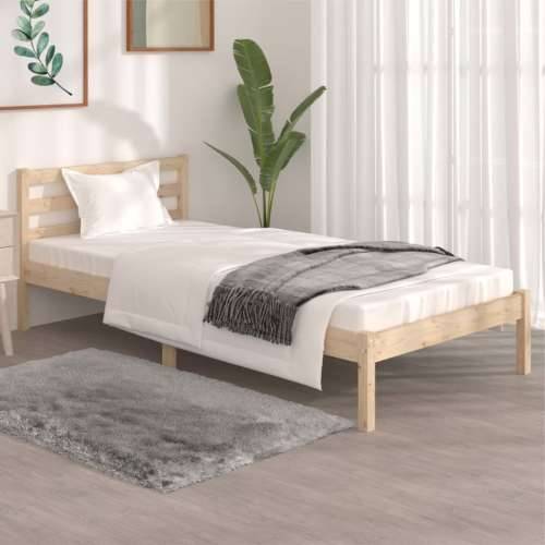 Okvir za krevet od masivne borovine 90x190 cm jednokrevetni - Prirodna 90 x 190 cm Cijena