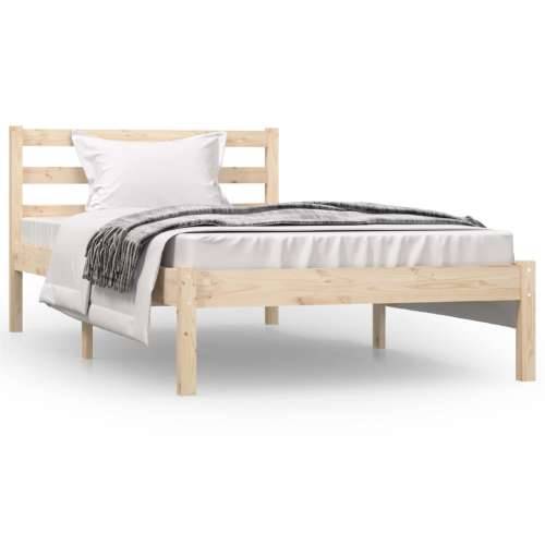 Okvir za krevet od masivne borovine 90x190 cm jednokrevetni - Prirodna 90 x 190 cm Cijena