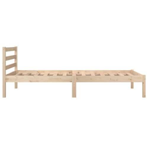 Okvir za krevet od masivne borovine 90x190 cm jednokrevetni - Prirodna 90 x 190 cm Cijena