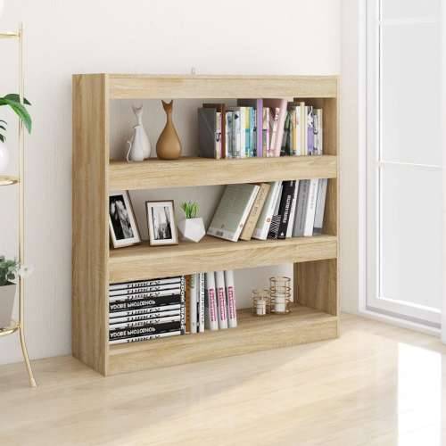 Ormarić za knjige / Paravan - Sobna pregrada boja hrasta 100x30x103 cm - sonoma hrast 1 Cijena