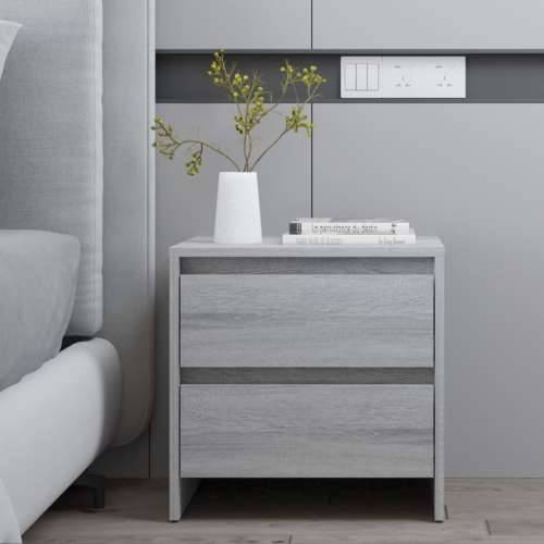 Noćni ormarići 2 kom boja hrasta sonome 45x34,5x44,5 cm drveni - Sivi hrast sonoma 2 Cijena
