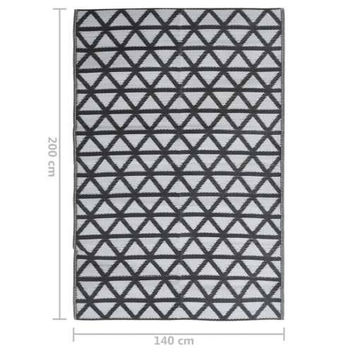 Vanjski tepih crni 140 x 200 cm PP Cijena