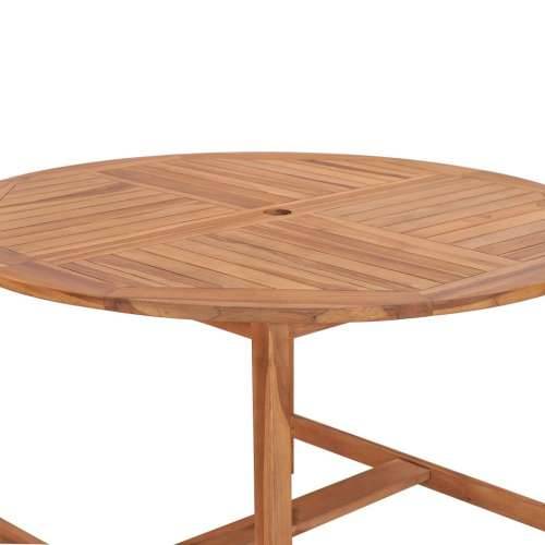 Vrtni stol - Blagovaonski stol Ø 110 x 75 cm od masivne tikovine  - 1 Okruglo Cijena