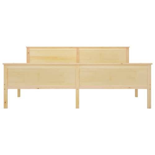 Okvir za krevet od masivne borovine 180 x 200 cm - Prirodna 180 x 200 cm Cijena