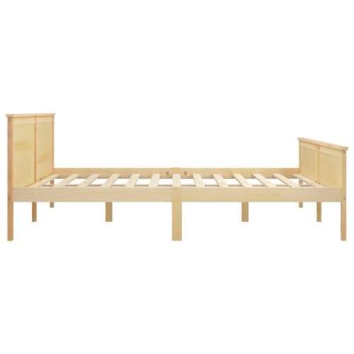 Okvir za krevet od masivne borovine 180 x 200 cm - Prirodna 180 x 200 cm Cijena