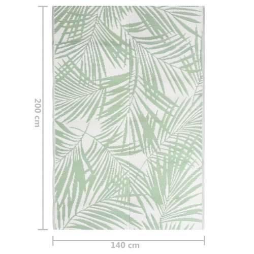 Vanjski tepih zeleni 140 x 200 cm PP Cijena