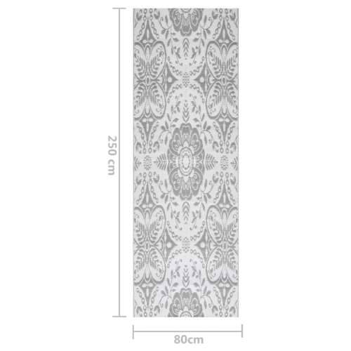 Vanjski tepih ARAKIL svjetlosivi 80 x 250 cm PP - Svjetlosiva 80 x 250 cm 1 Cijena