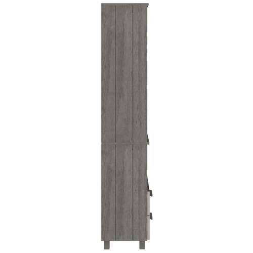 Visoka komoda HAMAR svjetlosiva 60x35x180 cm masivna borovina - Svjetlosiva 1 Cijena