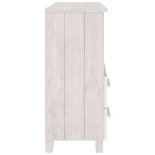 Komoda HAMAR bijela 85 x 35 x 80 cm od masivne borovine - Bijela 1 Cijena