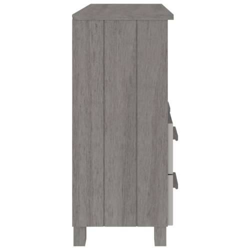 Komoda HAMAR svjetlosiva 85 x 35 x 80 cm od masivne borovine - Svjetlosiva 1 Cijena