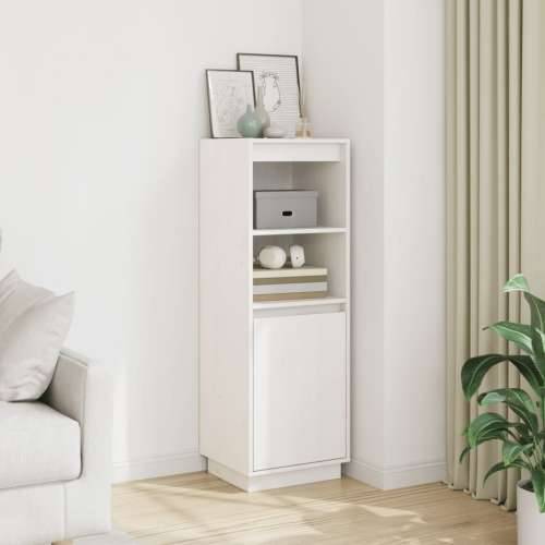 Visoka komoda bijela 37 x 34 x 110 cm od masivne borovine Bijela 1 Cijena