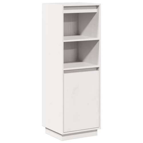Visoka komoda bijela 37 x 34 x 110 cm od masivne borovine Bijela 1 Cijena