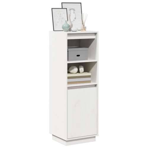 Visoka komoda bijela 37 x 34 x 110 cm od masivne borovine Bijela 1 Cijena